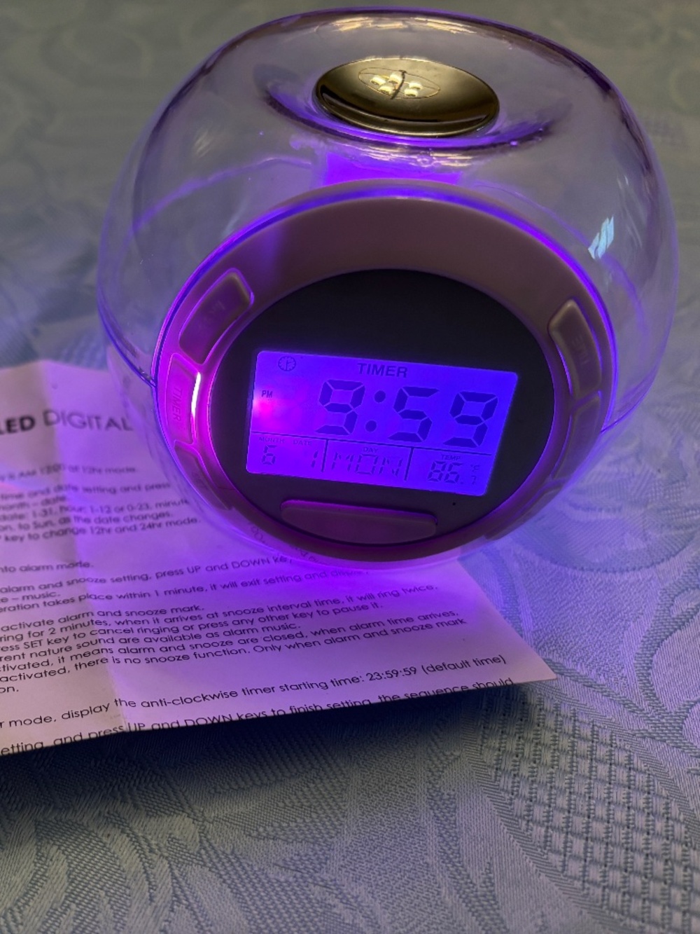Glowing LED Digital Clock